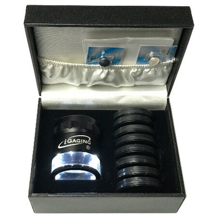Igaging 10x Pocket Optical Comparator w/9 Reticles - 36-LED10-9 36-LED10-9